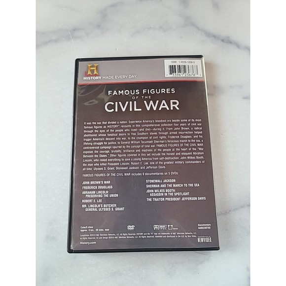 History Classics: Famous Figures of the Civil War (DVD, 2010, 5-Disc Set) - Picture 10 of 10